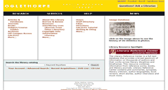 Desktop Screenshot of libsun.oglethorpe.edu